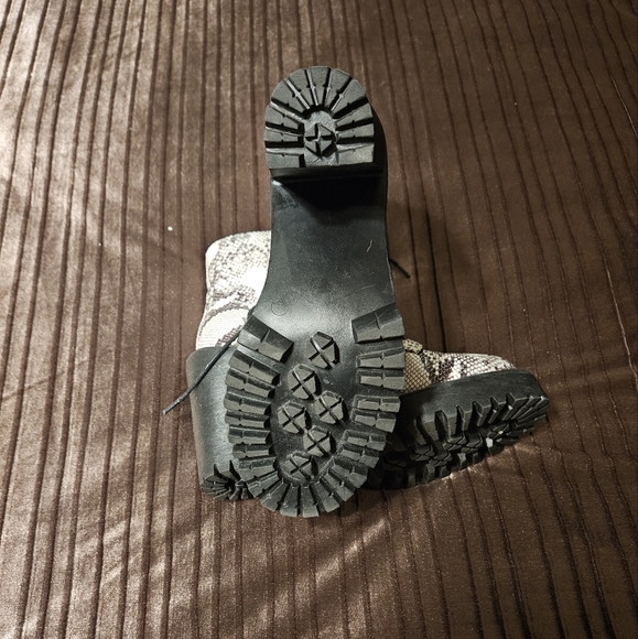 Madden Girl Archie Platform Combat Boots, Snakeprint - Picture 10 of 10